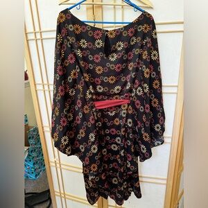 Midi length kaftan style dress with belt from ModCloth